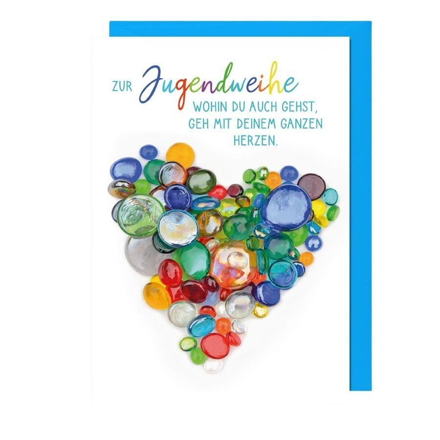 Karte Zur Jugendweihe 12x17 cm mit Kuvert