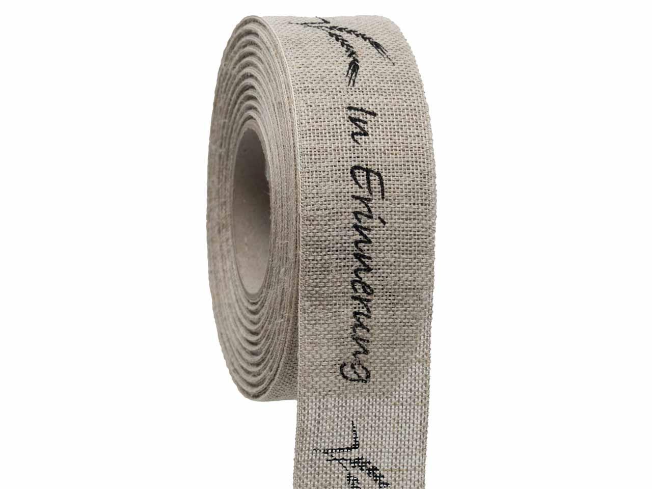 Band In Erinnerung 40 mm 18 Meter natur 02