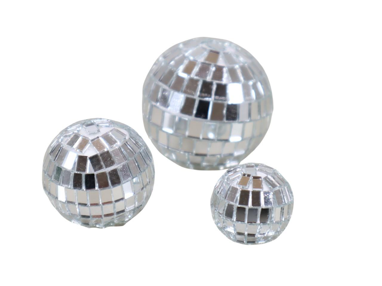 Discokugel D5/3,5/2,5/2cm Mix 36 Stück