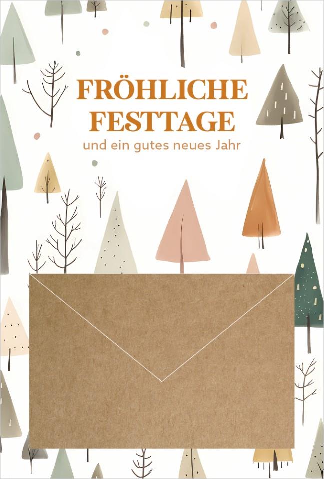 Glückwunschkarten Weihnachten  11,5x17 cm