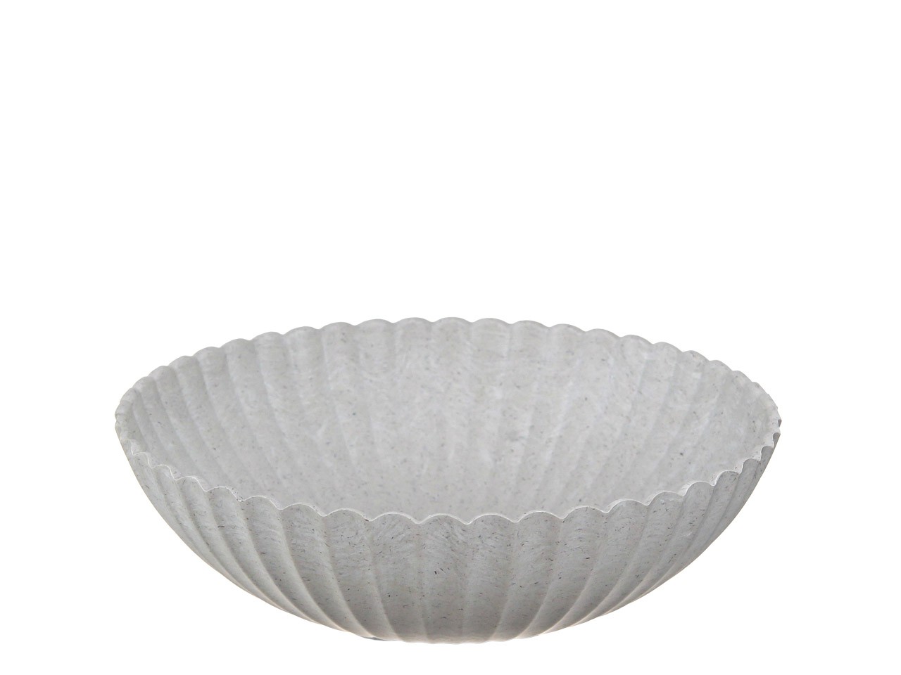 Schale Rille KARA beige Plastik D22cm