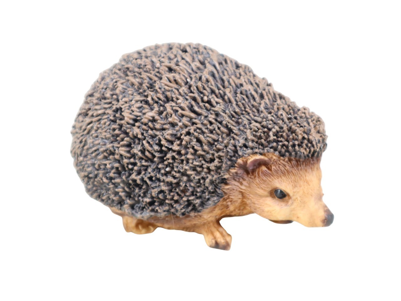 Igel Mecki Polyresin braun 14x8,5cm