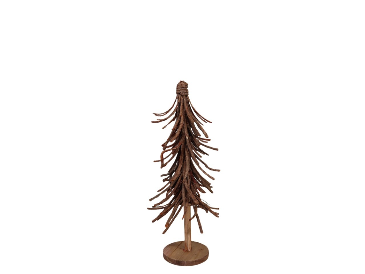 Tannenbaum Weide/Rinde Holz natur H48cm