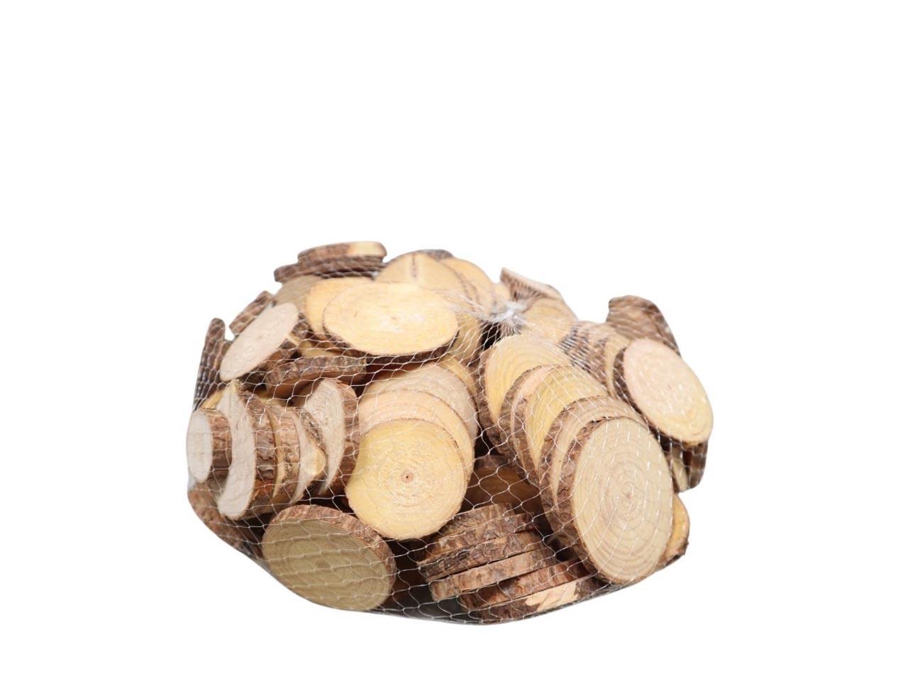 Baumscheiben rund Holz natur ca. 500gr D4-6cm