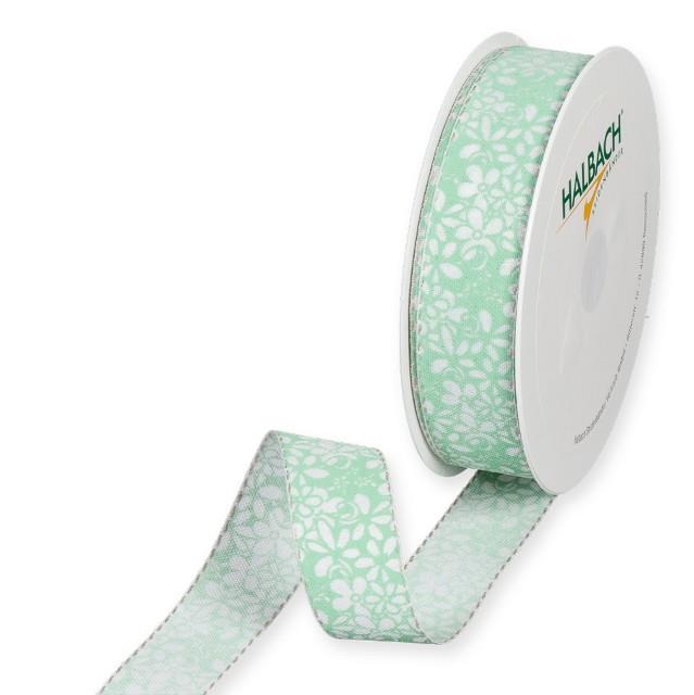 Druckband Streublümchen 25 mm 18 Meter aqua 11