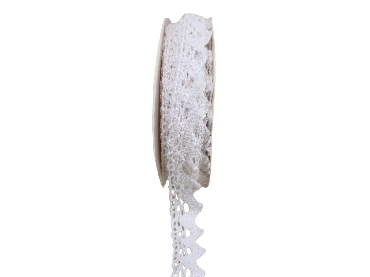 Spitzenband Baumwolle weiß 1,5cm