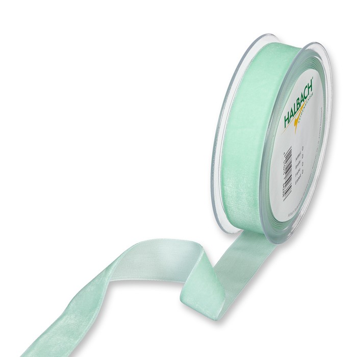 Samtband 25 mm 9,5 Meter mint 127