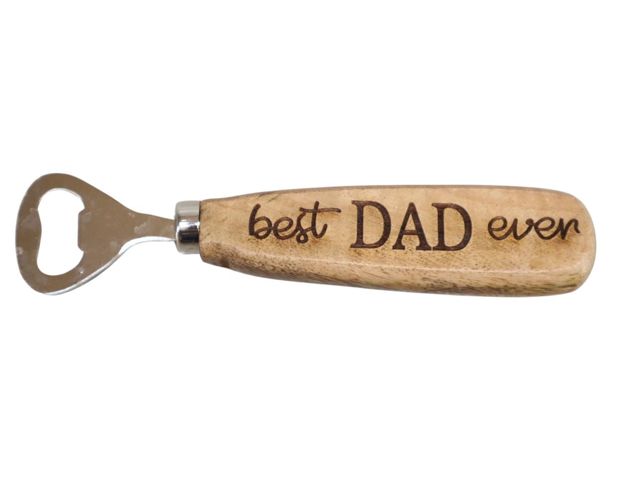 Flaschenöffner Holz/Metall 2f. sortiert L17,5cm