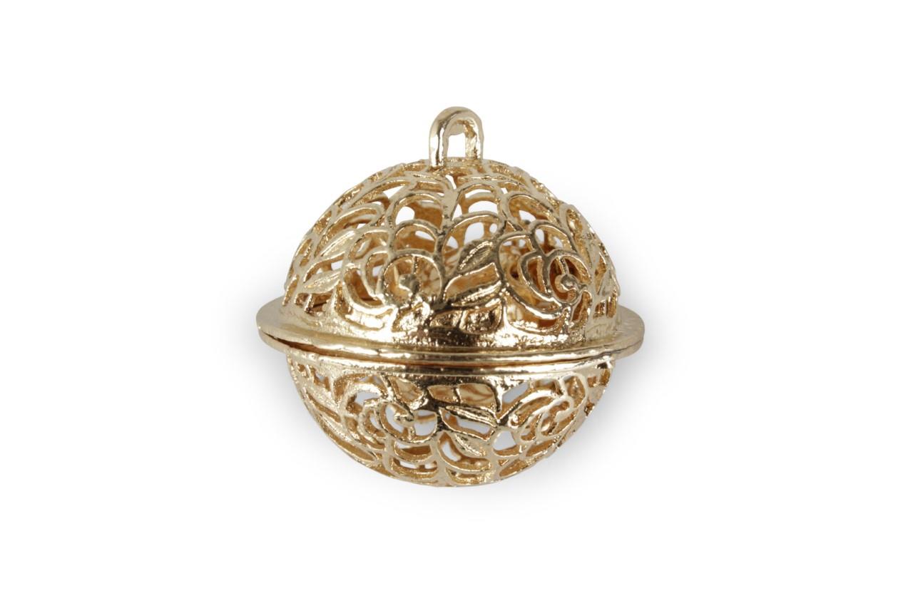Glocke Metall gold D3,5cm