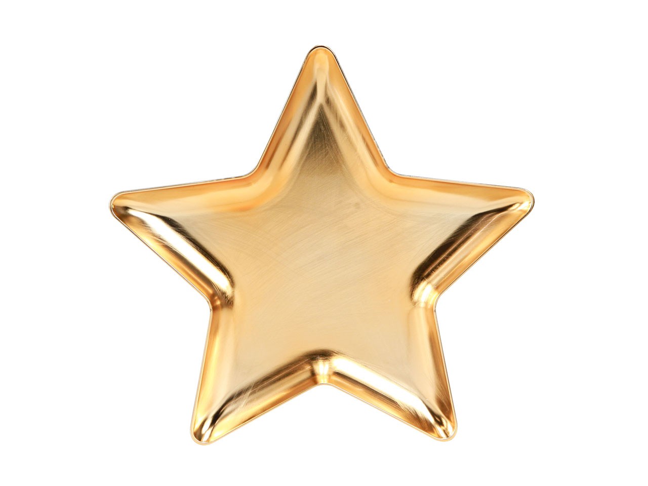 Teller Stern KARA Plastik gold D31cm