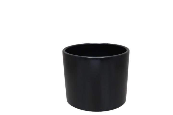 Keramikübertopf 17cm schwarz-matt Serie 411 NETTO