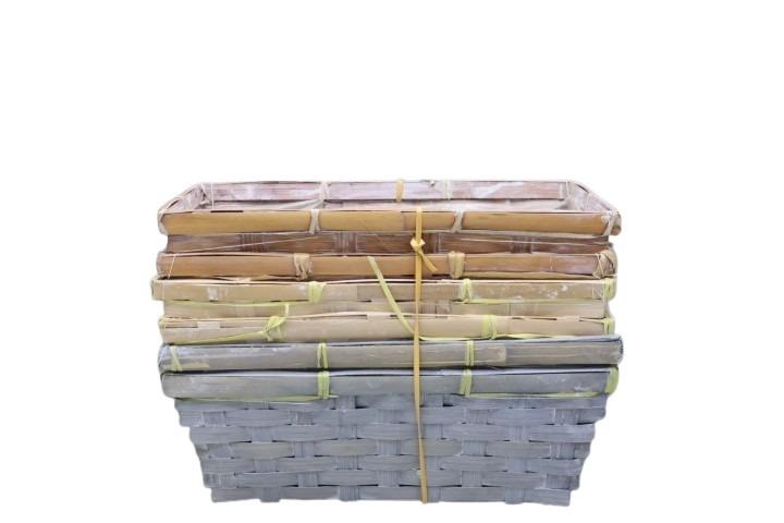 Bambuskorb L25cm rechteck naturmix
