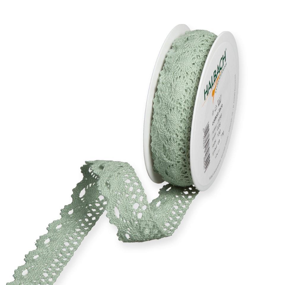 Häkelspitze Baumwolle 28 mm 7 Meter jade 130