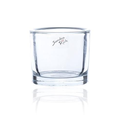 Glasübertopf "Heavy"  D9 H8cm klar