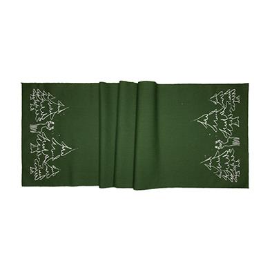 Tischläufer Tannenwald ca. 40x155 cm greedn/white 31