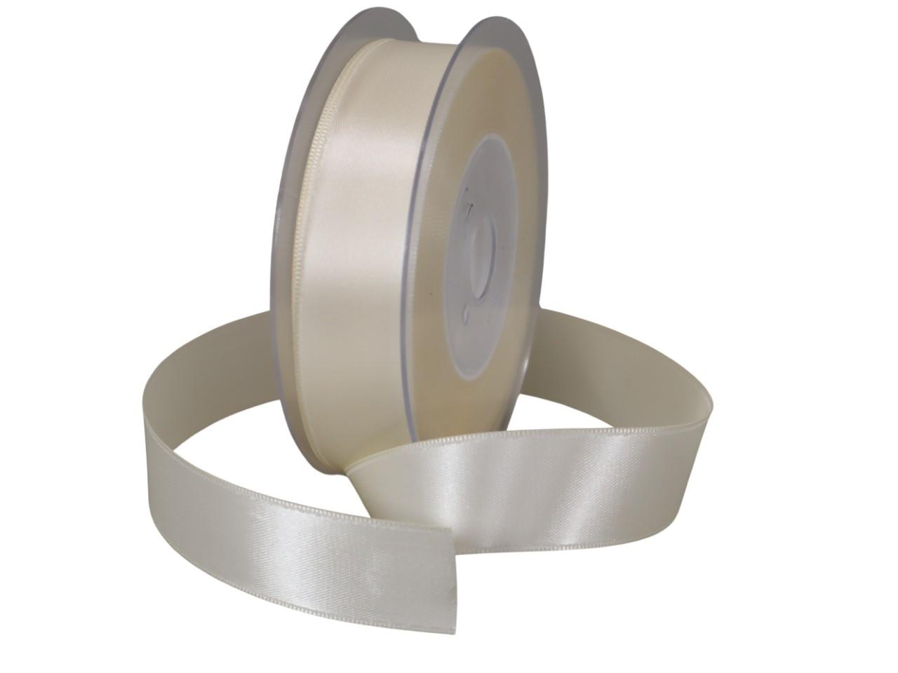 Satinband 25 mm 25 Meter creme 420