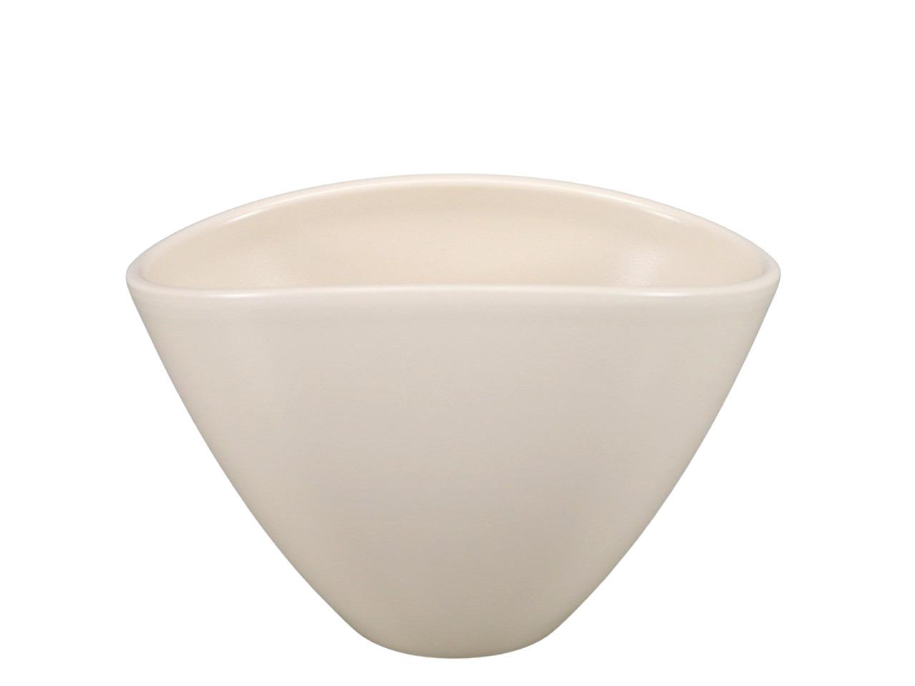 Schale oval Serie 405 Keramik creme matt 26cm