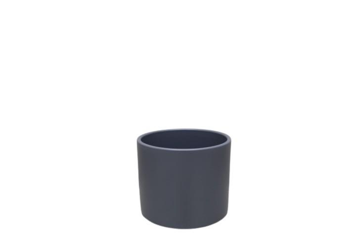 Keramikübertopf 13cm zinn-matt Serie 411