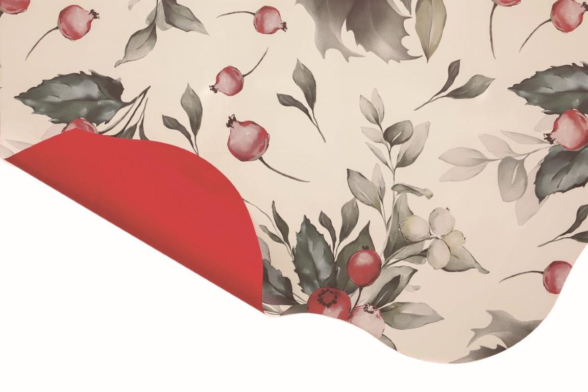 Rondella 50cm XMAS FLOWER S-W41PM  weiß  -01