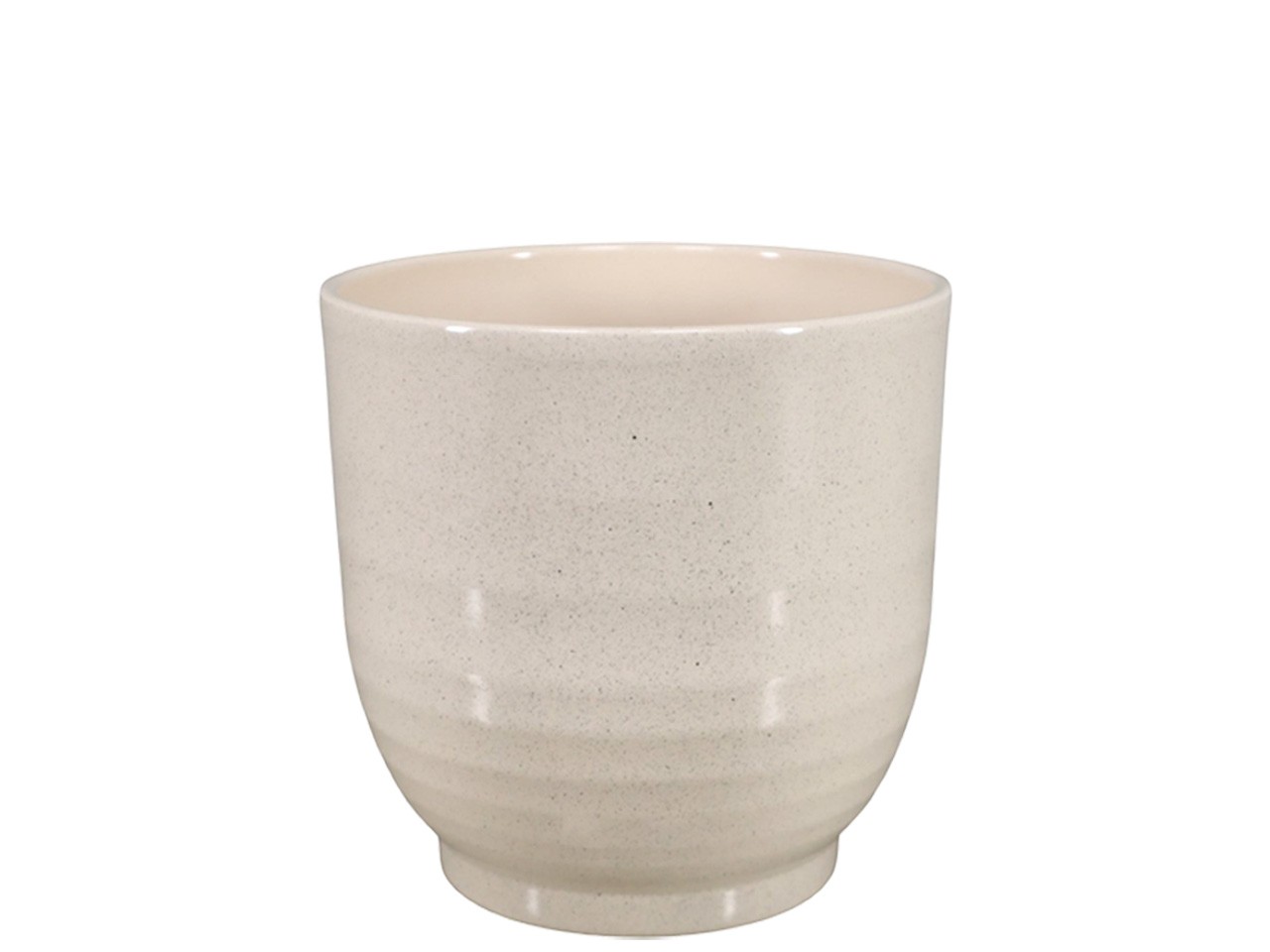 Keramikübertopf Form 685 beige-stone D19cm