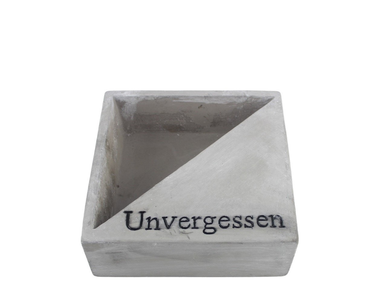 Viereck z. Pflanzen -Unvergessen- Beton hellgrau D20cm