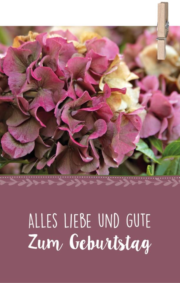 Minikarten Alles Liebe und Gute zum Geburtstag 7,5x5 cm