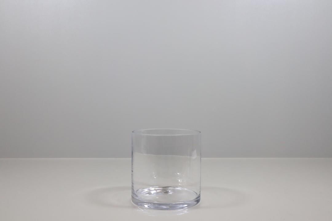 Glaszylinder H 18 D 18 cm