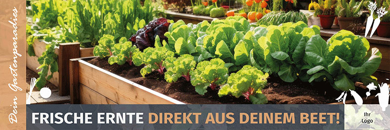 Spannbanner mit Ösen inkl. Druck