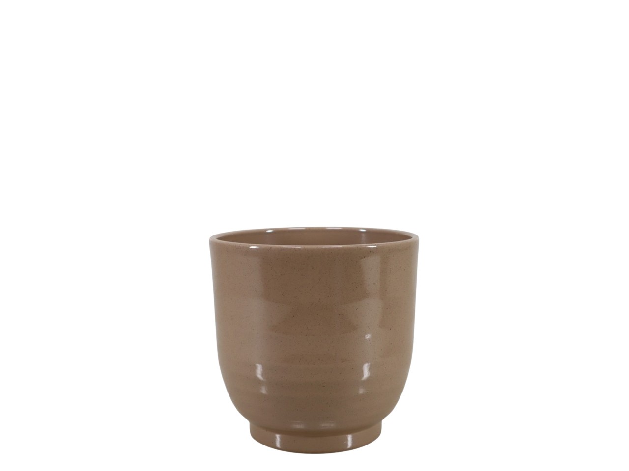 Keramikübertopf Form 685 braun-stone D11cm