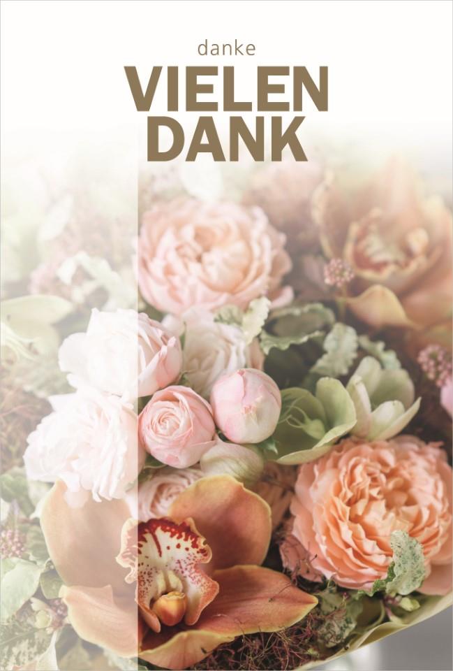 Glückwunschkarten Vielen Dank 11,5x17 cm