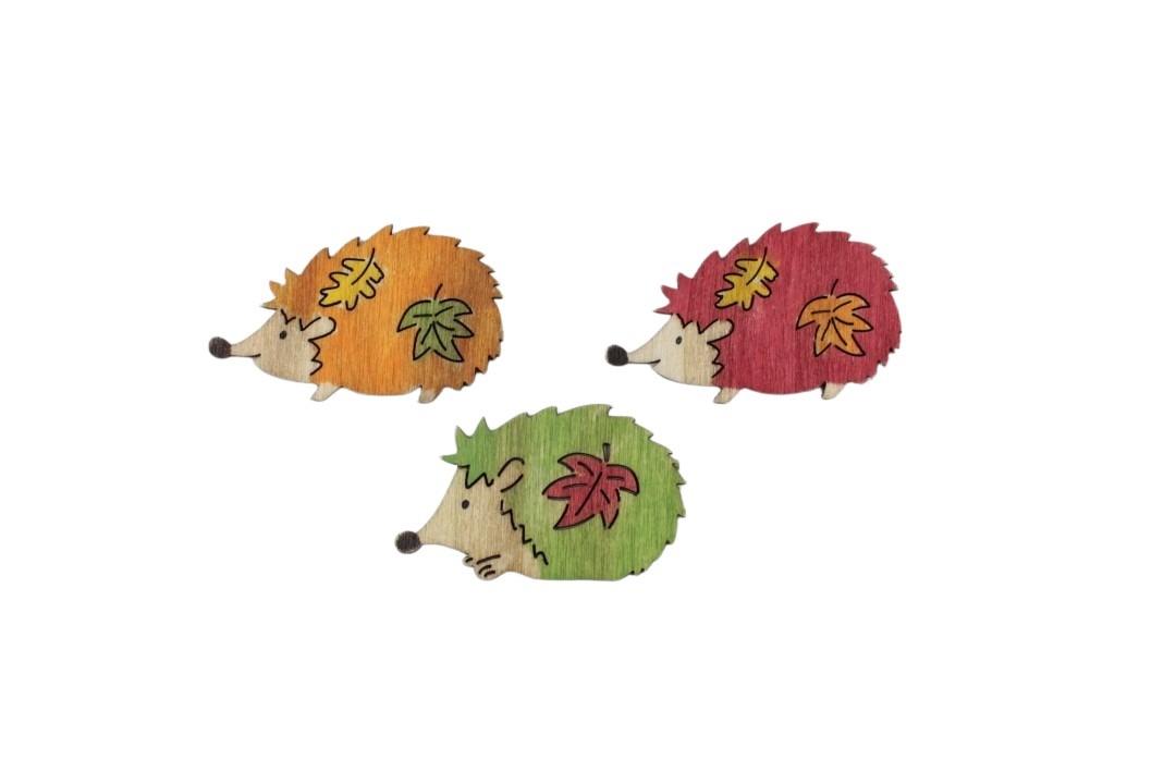 Igel Gunnar Streu 3/farb. Herbstlich, 5,5cm