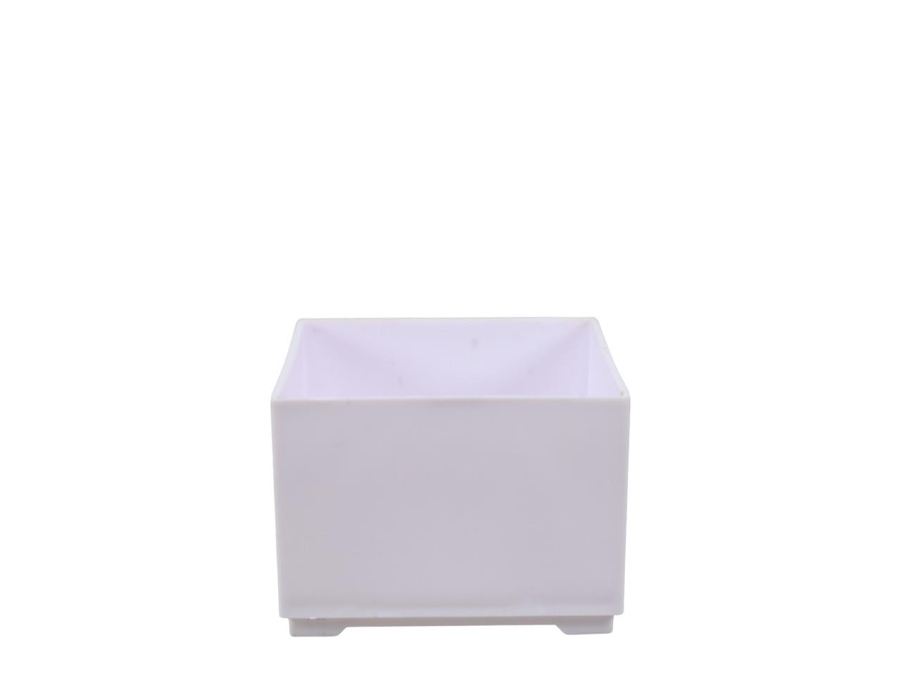 Steckschale eckig Sanremo D7,5cm H4,5cm weiß NETTO