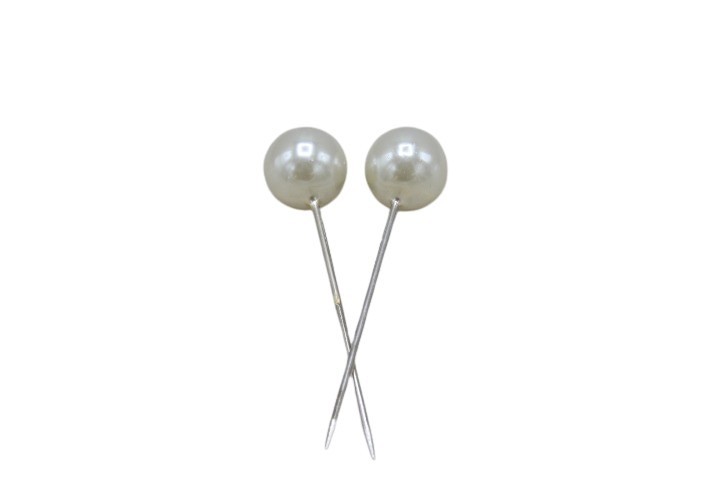 Perlennadeln/Pin Kunststoff creme D10mm L60mm 250 Stück
