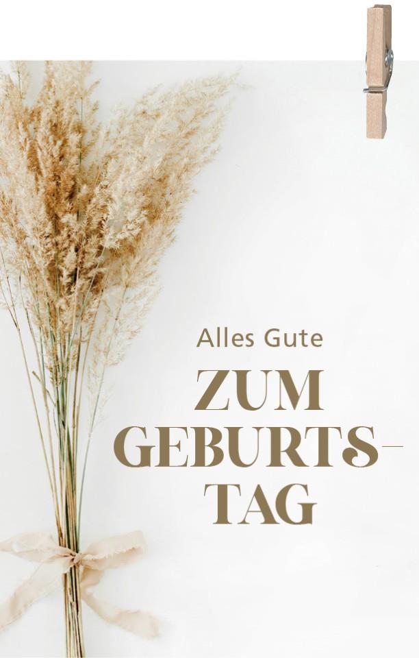 Minikarten Pampas Alle Gute zum Geburtstag 7,5x5 cm