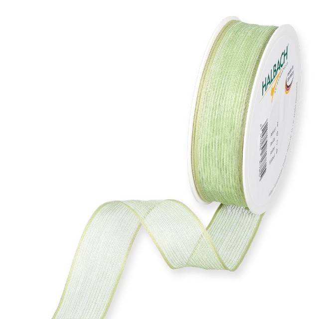 Band transparent 25 mm 20 Meter pale green 290