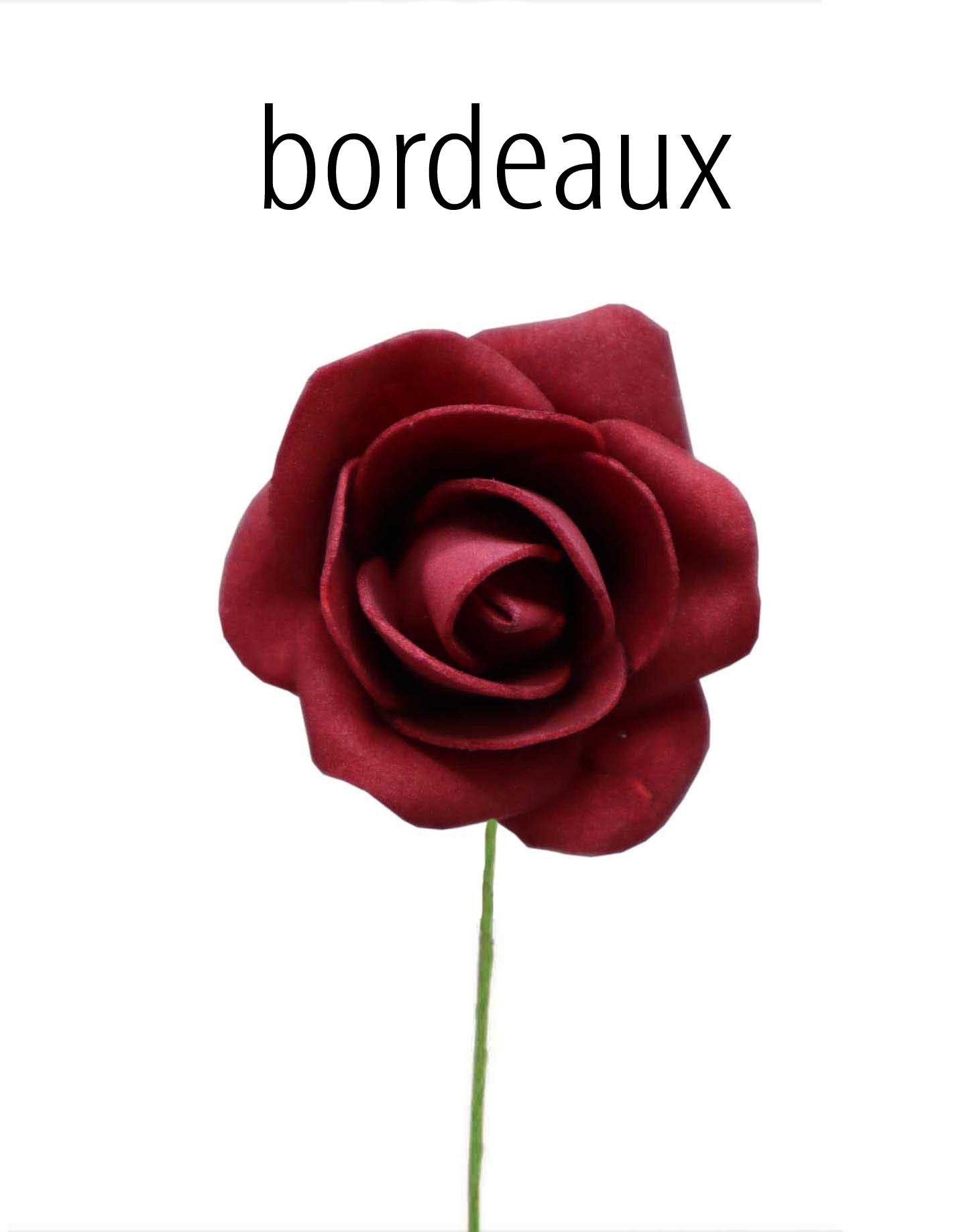 Foam-Rose 6cm, bordeaux