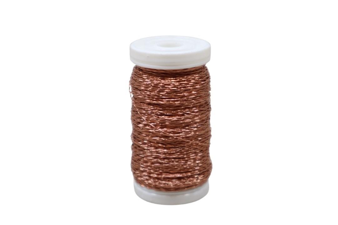 Bouillondrahteffekt 75gr. Snapspule kupfer NETTO