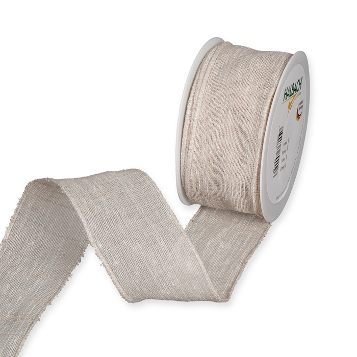 Band Leinen-Optik 50 mm 8 Meter natur 72