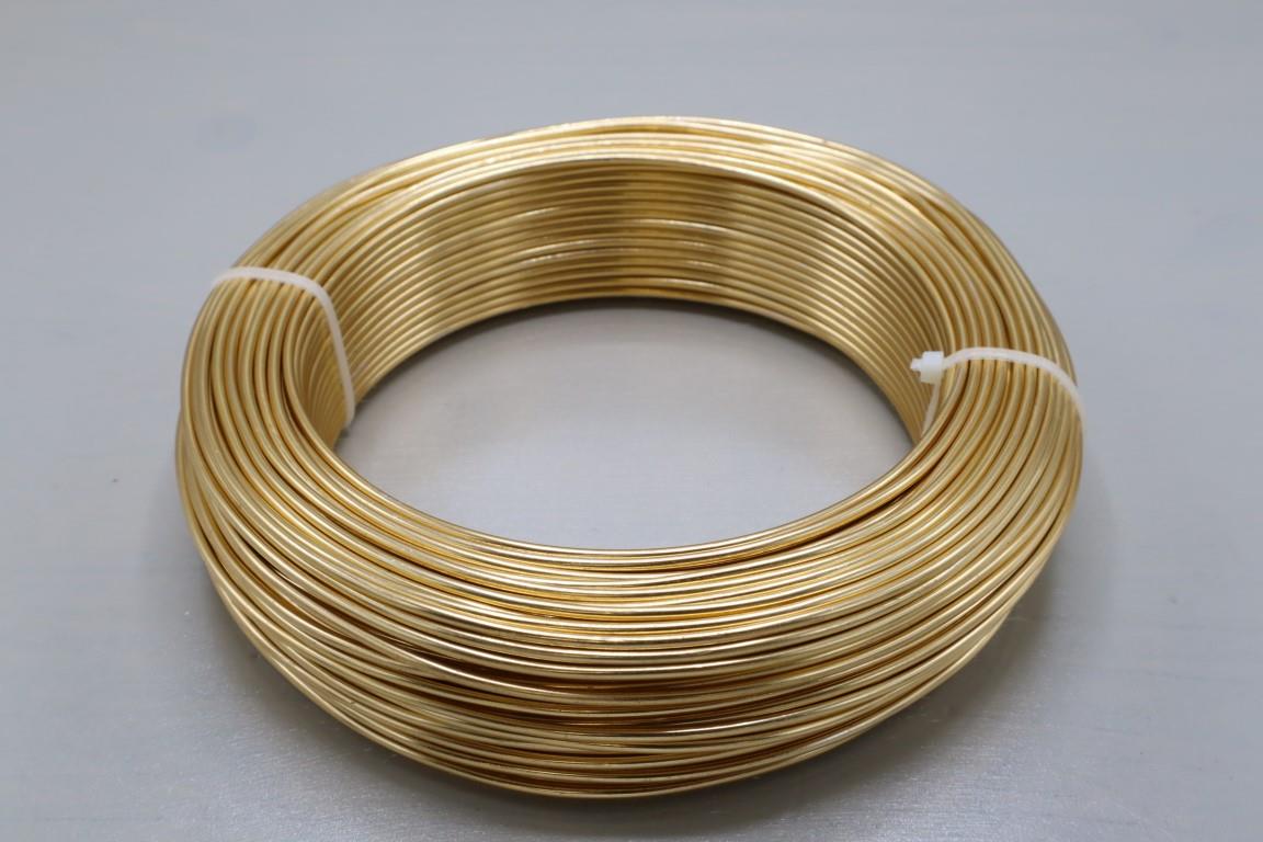 Aluminium-Draht 2,0 60m/500 gr. Gold NETTO