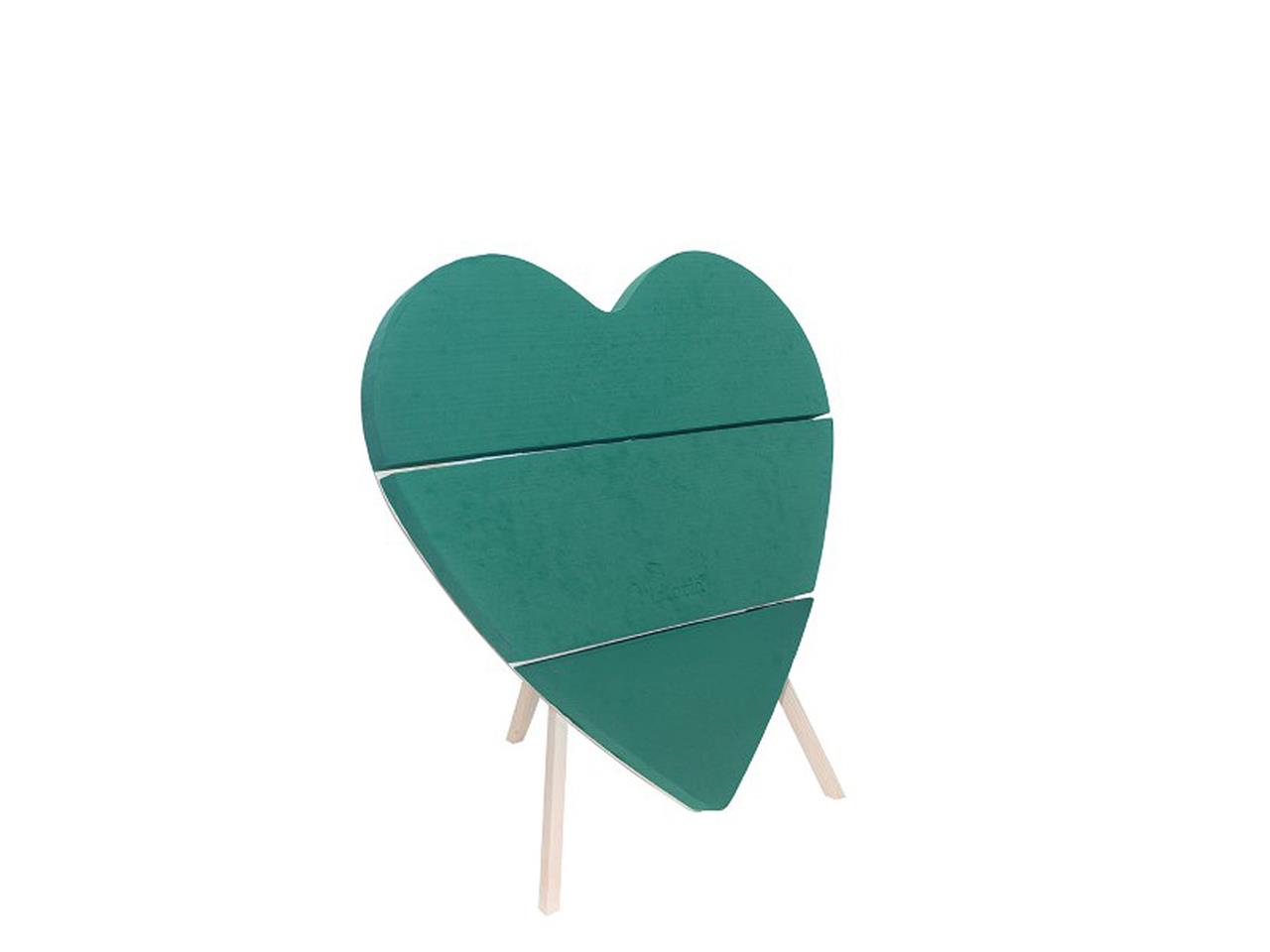 Victoria Aufstellherz 38cm Holzunterlage NETTO