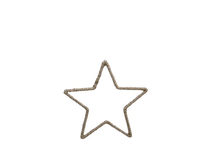Stern hängend Jute natur D20cm