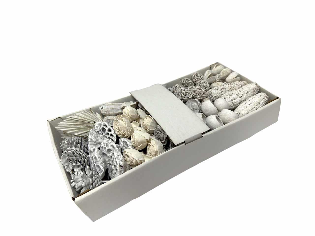 Exotensortiment indisch gestielt klein white washed