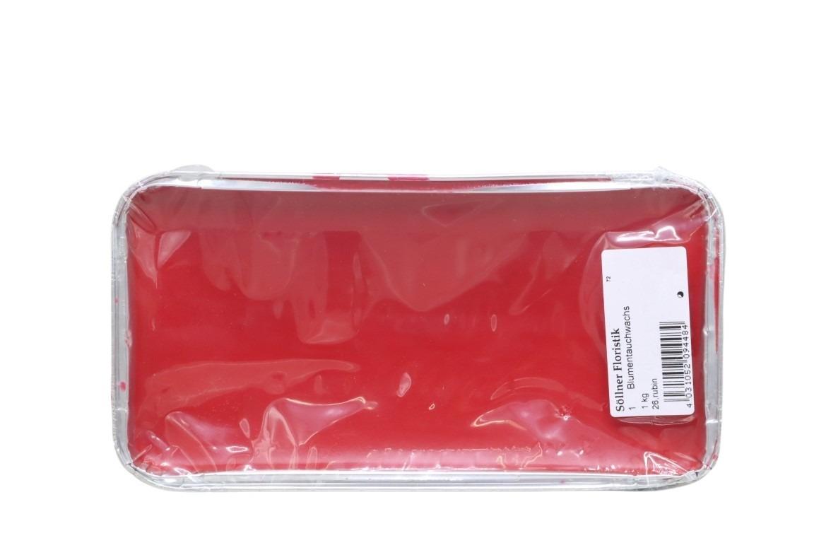 Blumentauchwachs in Aluform 1 kg rubin