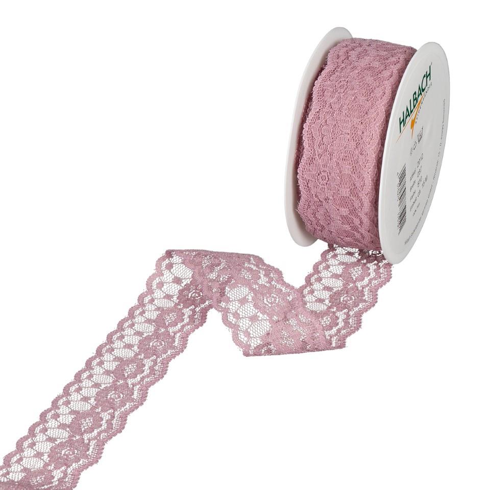 Spitzenband 37 mm 15 Meter pale berry 510