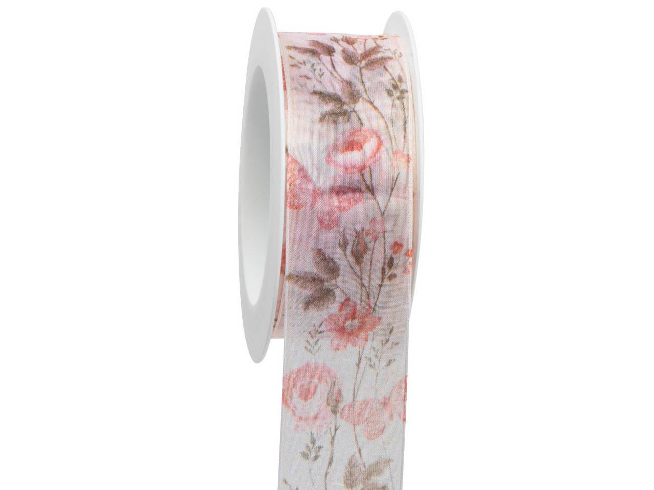 Band Summer Paradise 40 mm 15 Meter rot/koralle 42