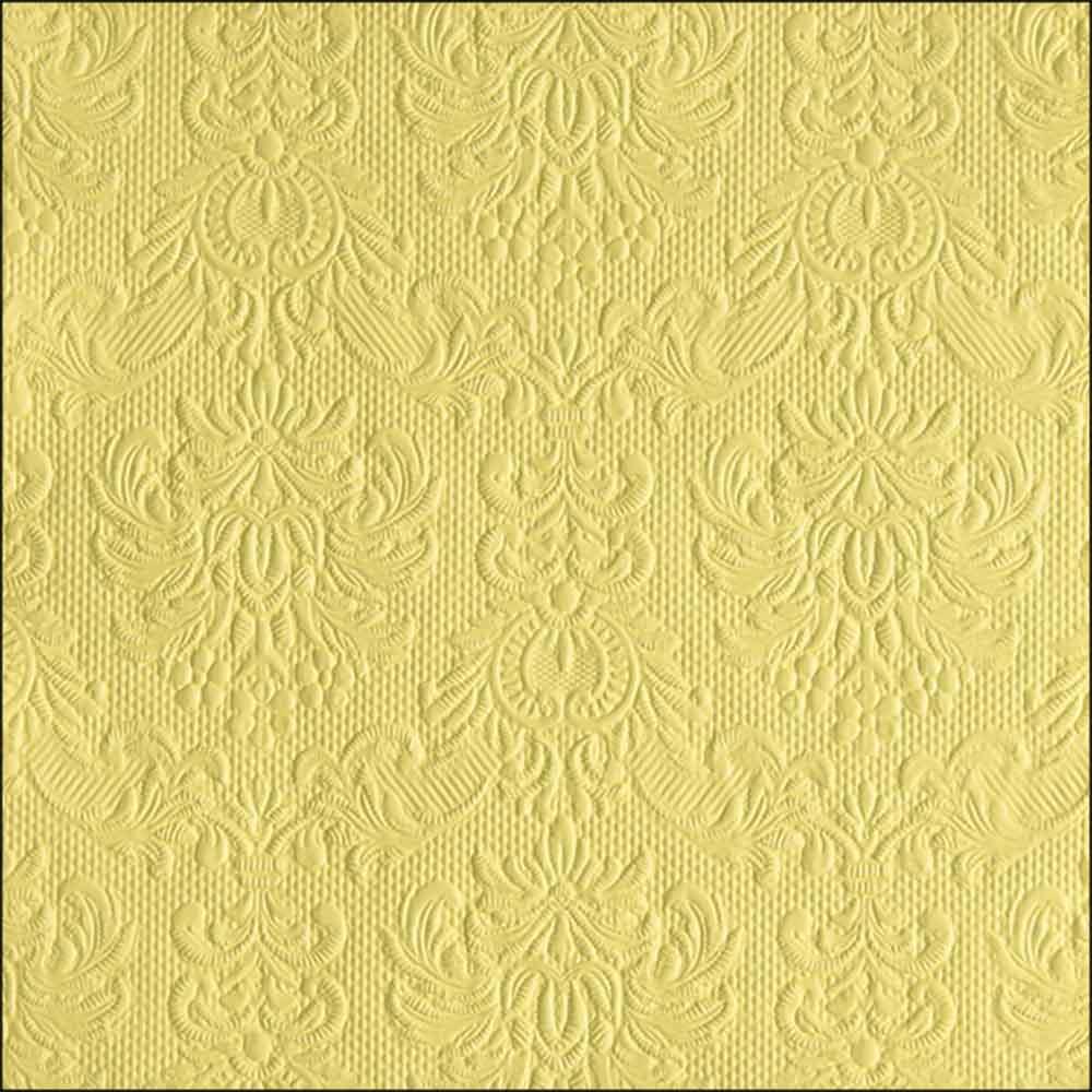 Serviette 33x33 cm Elegance hellgelb