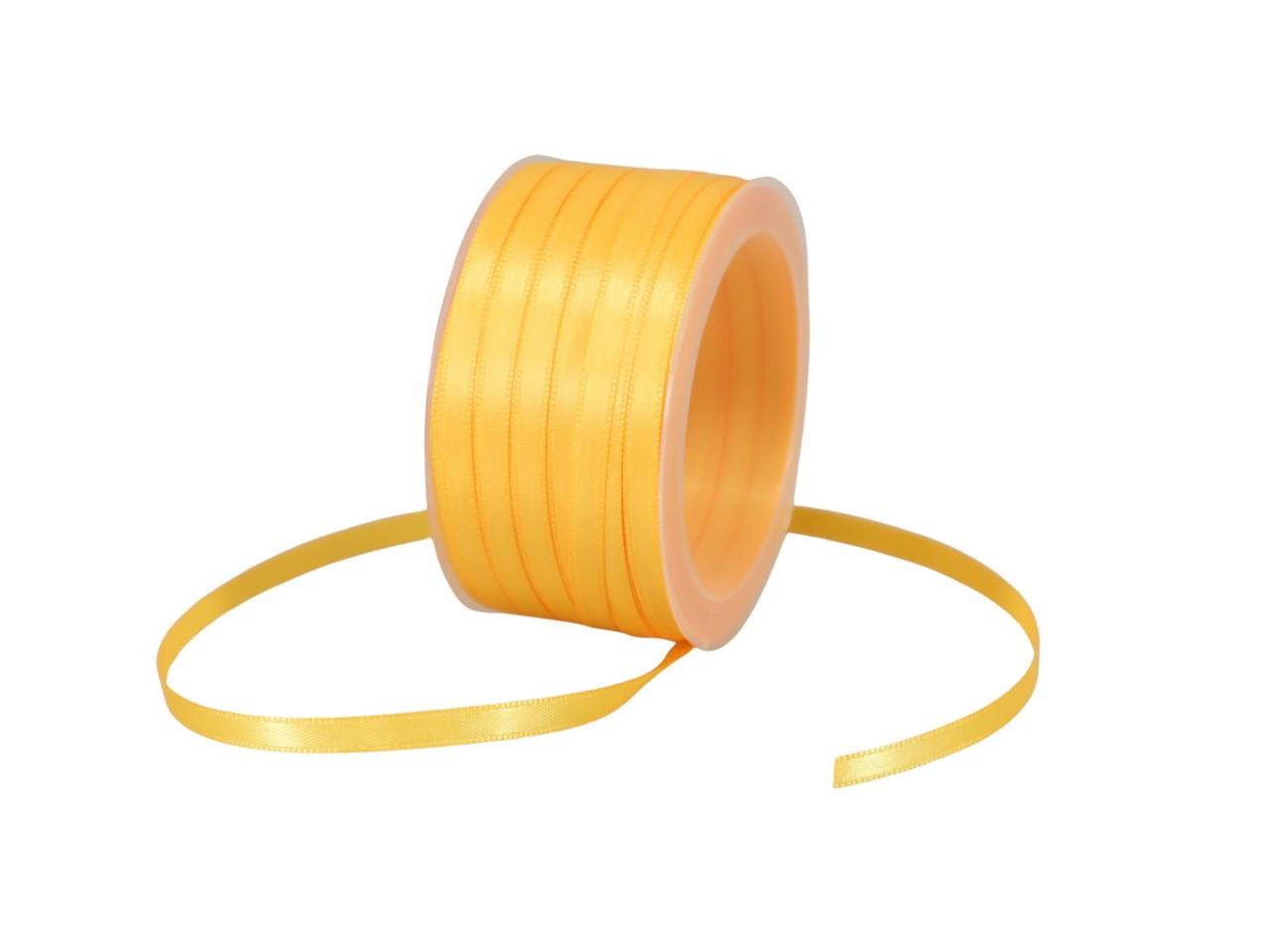 Satinband 6 mm 50 Meter sonnengelb 210