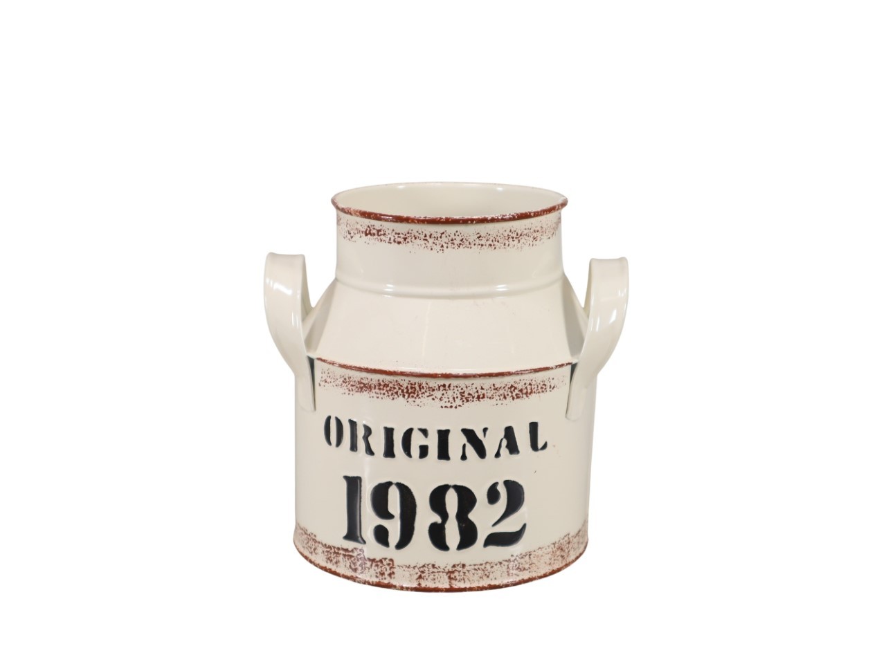 Krug "Original 1982" Metall creme D13xH16cm