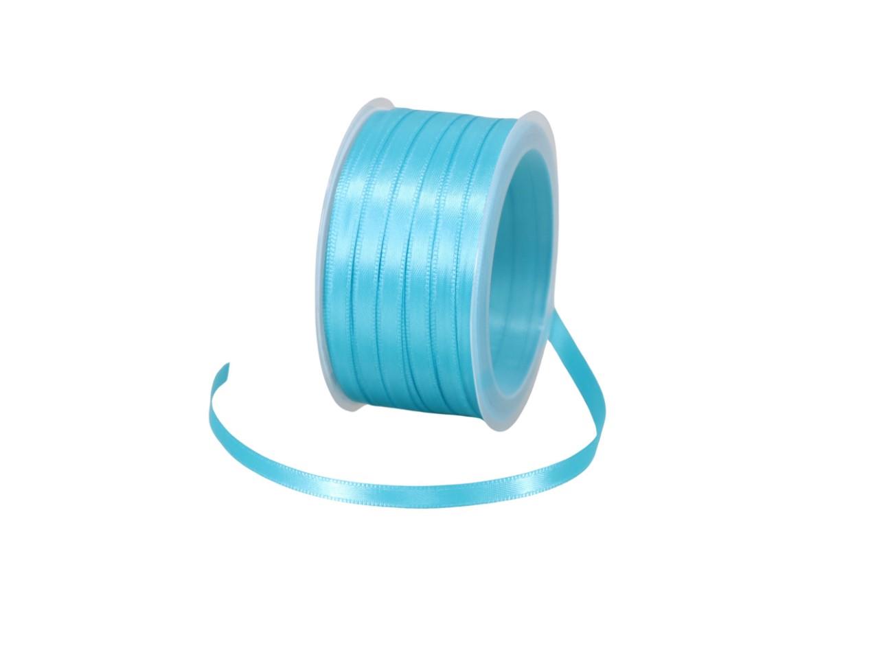 Satinband 6 mm 50 Meter türkis 150
