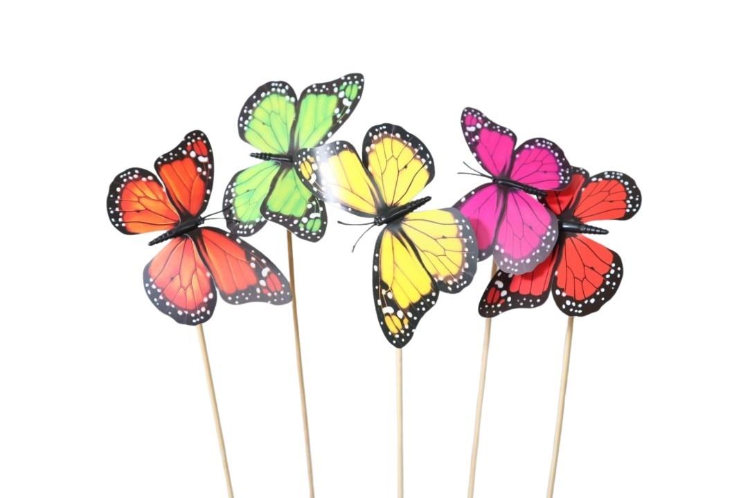 Stecker Schmetterling L50cm farbmix D12,5cm